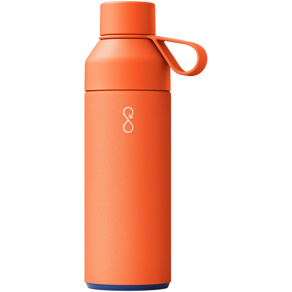 Ocean Bottle vacuümgeïsoleerde waterfles van 500 ml - bedrukt of onbedrukt verkrijgbaar - Zon oranje