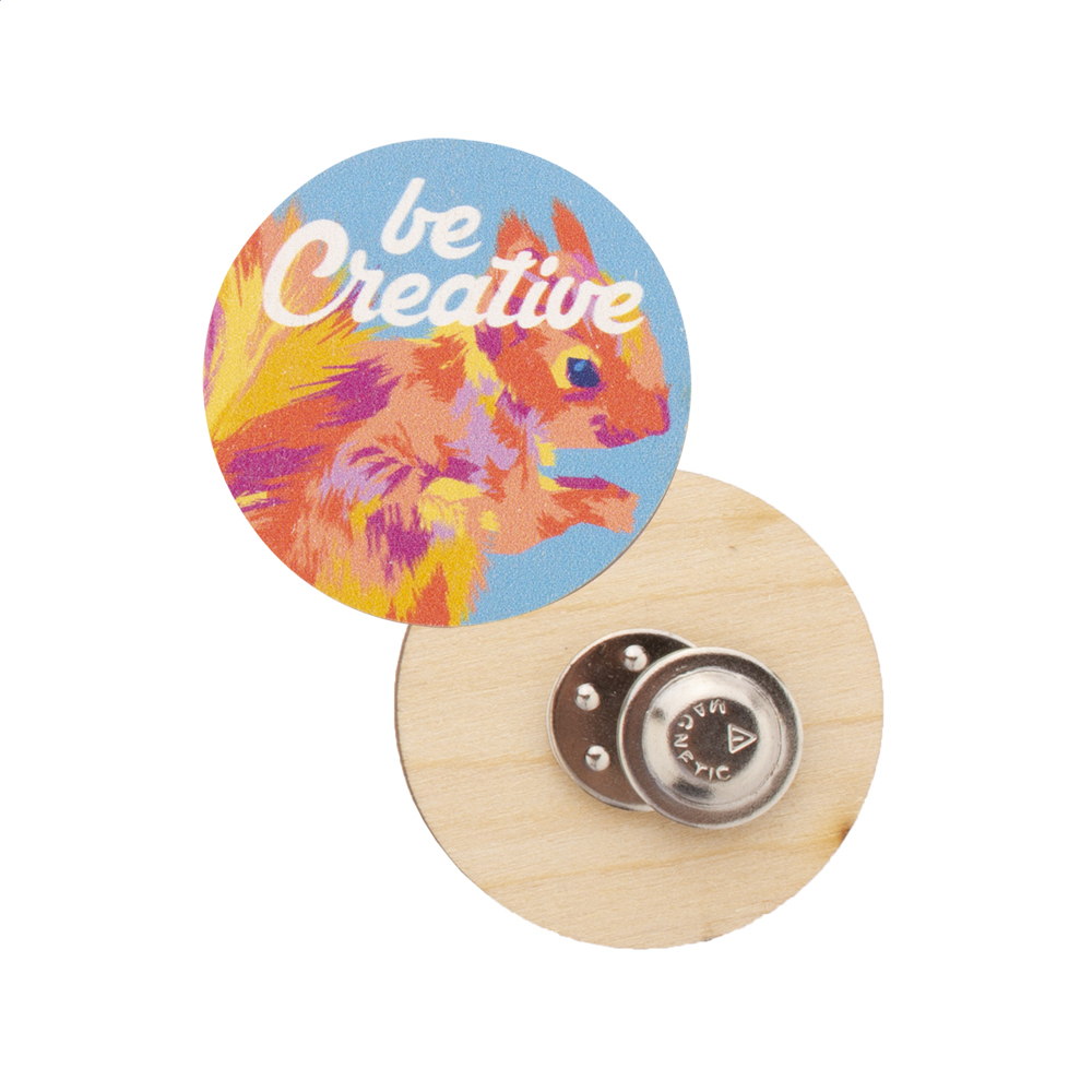WooBadge - cutsom made magnetische badge - met logo of onbedrukt bestellen