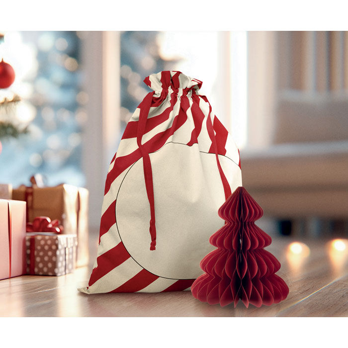 LAUKKU - Grote katoenen tas kerstmotief