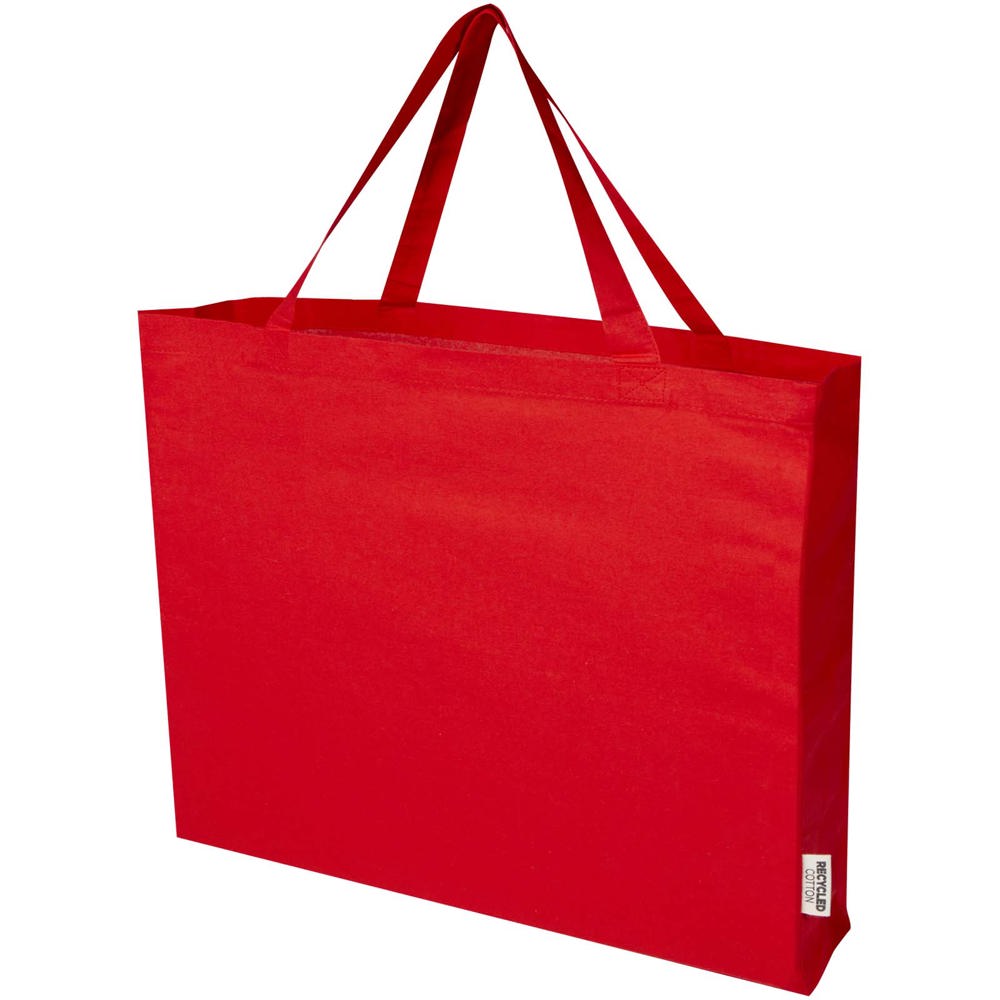 Odessa draagtas van 220 g/m² GRS gerecycled katoen 40L - voor bedrijven en relatiegeschenken - Rood