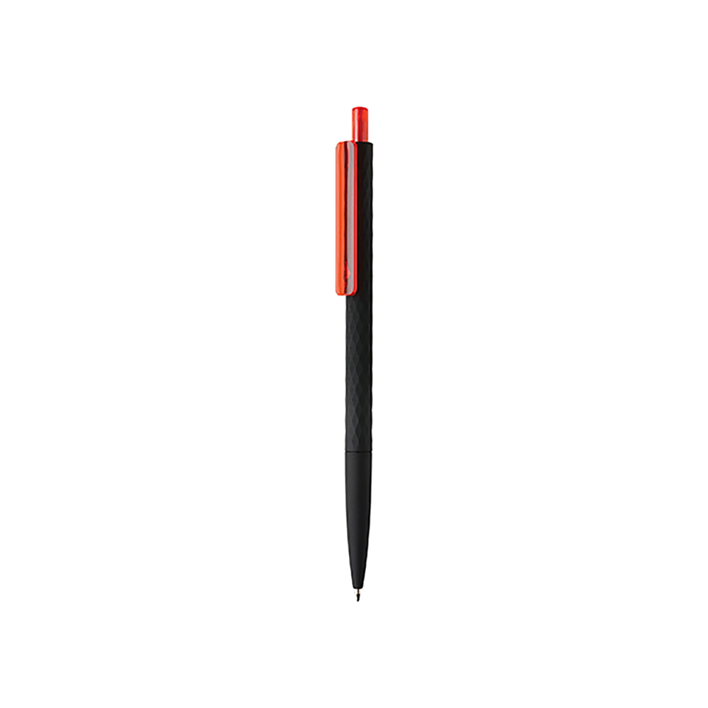 X3 RCS R-ABS smooth touch pen - met logo of onbedrukt bestellen - rood, zwart (± PMS 1795/ ± PMS Black)