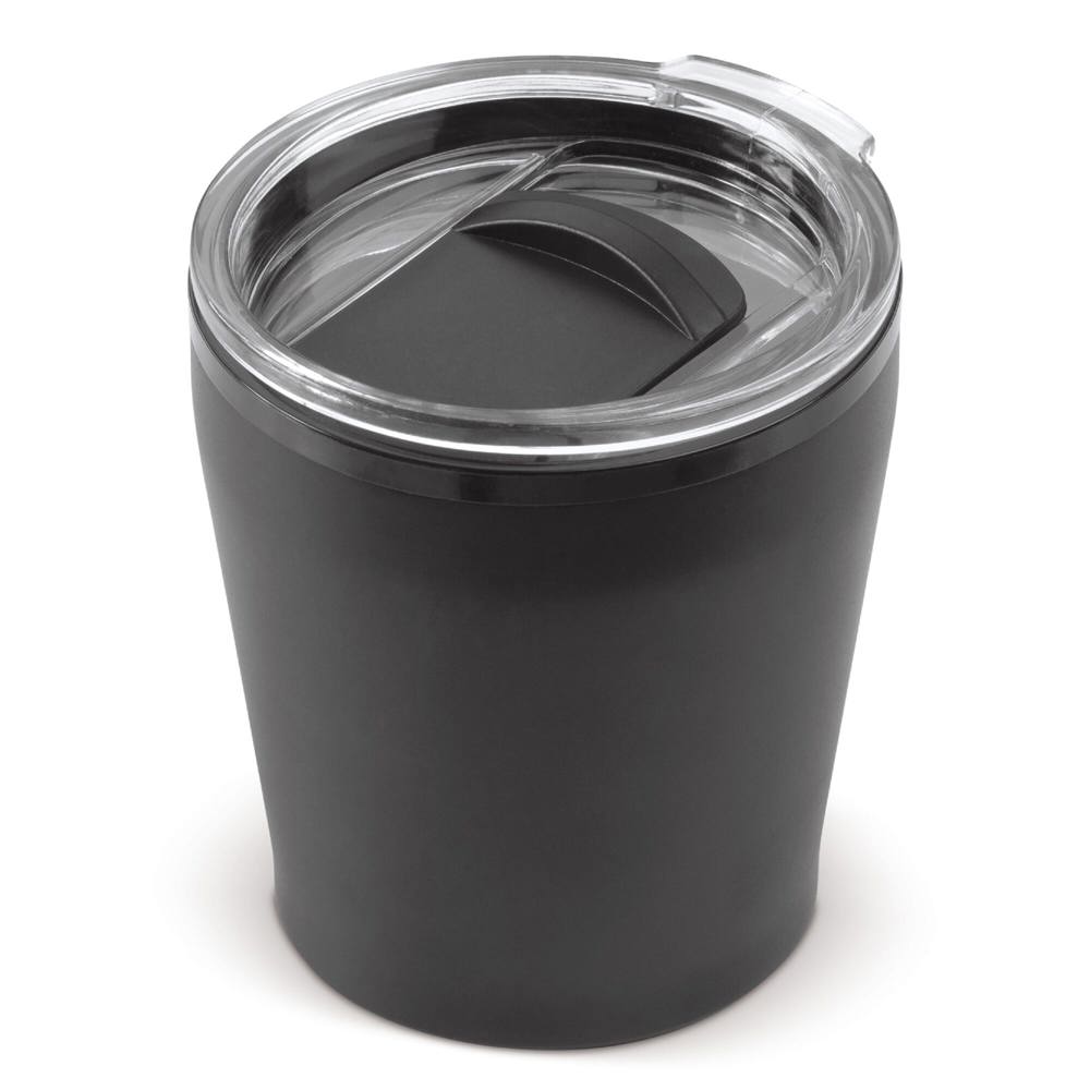 Koffiebeker metallic 180ml - kopen of bedrukken - Zwart