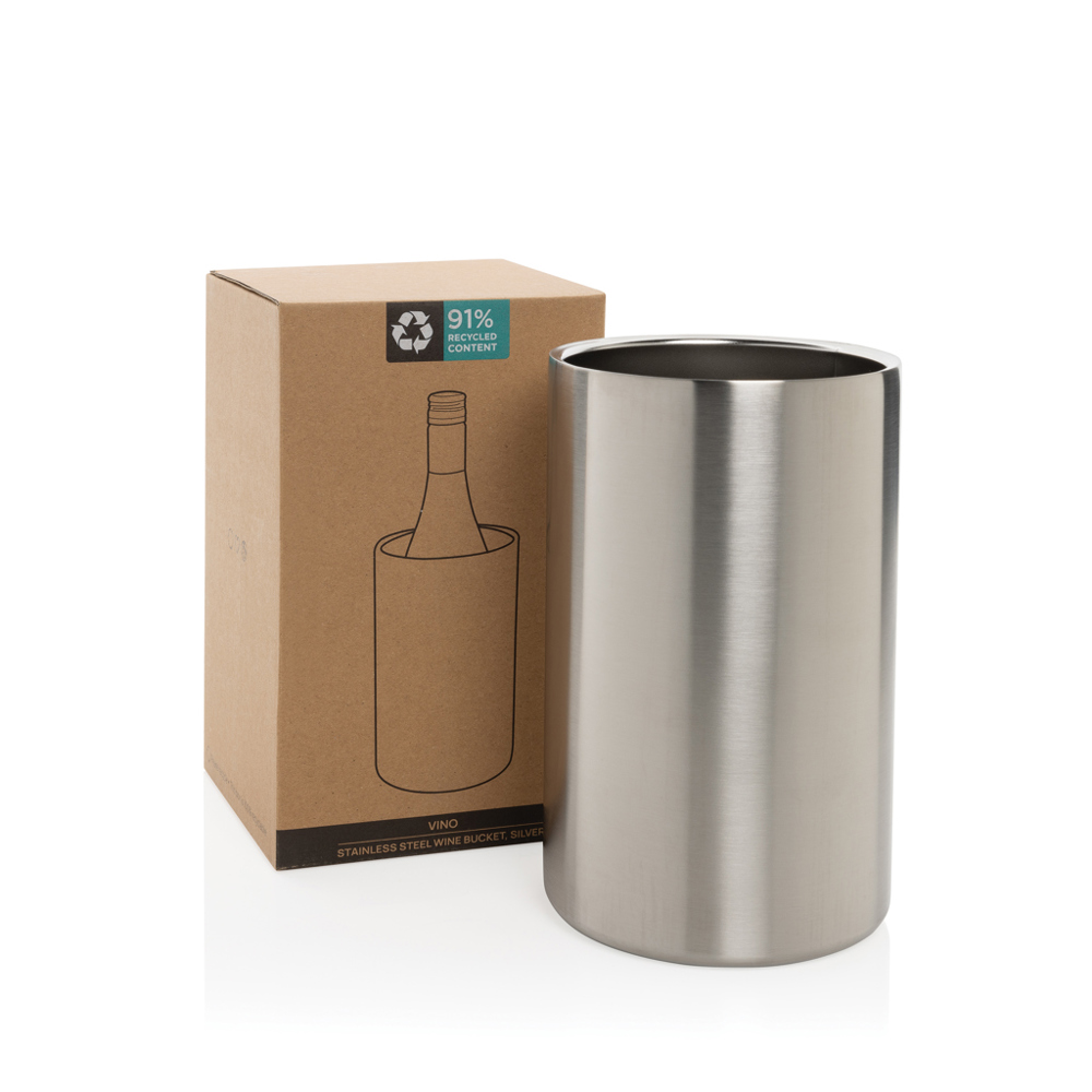 Vino RCS-gecertificeerde gerecyclede rvs wijnkoeler