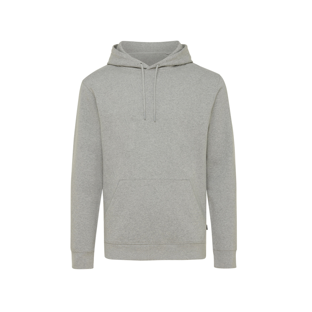 IQONIQ Torres gerecycled katoen hoodie ongeverfd - kopen of bedrukken - heather grey (± PMS heather grey)