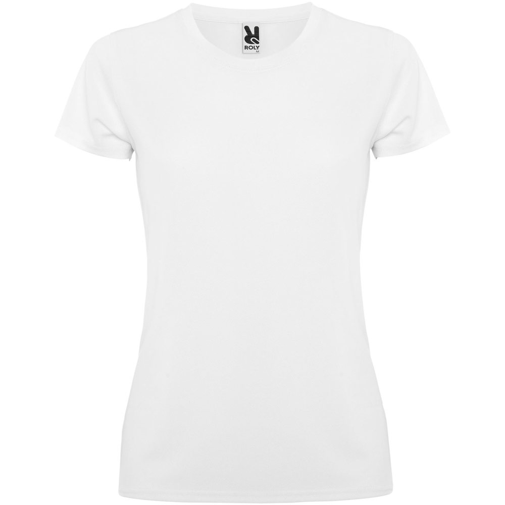 Montecarlo sportshirt met korte mouwen voor dames - bedrukt of onbedrukt verkrijgbaar - Wit