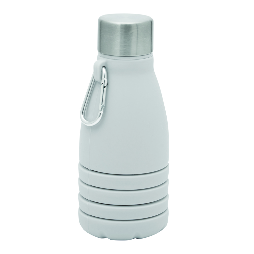 BIG GETS SMALL - Opvouwbare drinkfles - kopen of bedrukken - grijs