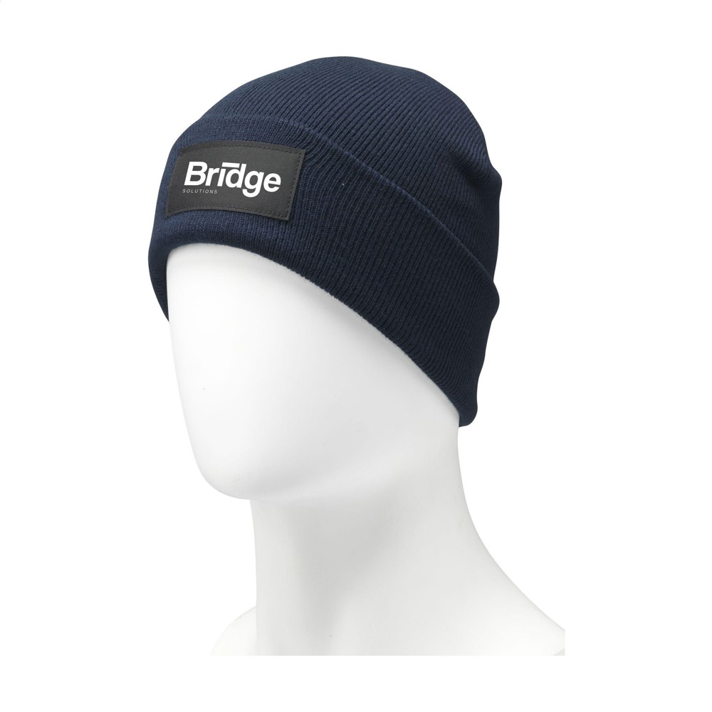 Stavanger GRS RPET Beanie muts - blauw (± PMS 533C)