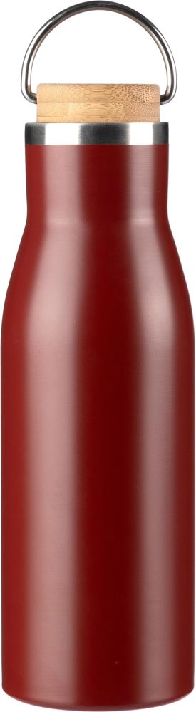 Gerecycled roestvrijstalen fles Aline - met logo of onbedrukt bestellen - bordeaux
