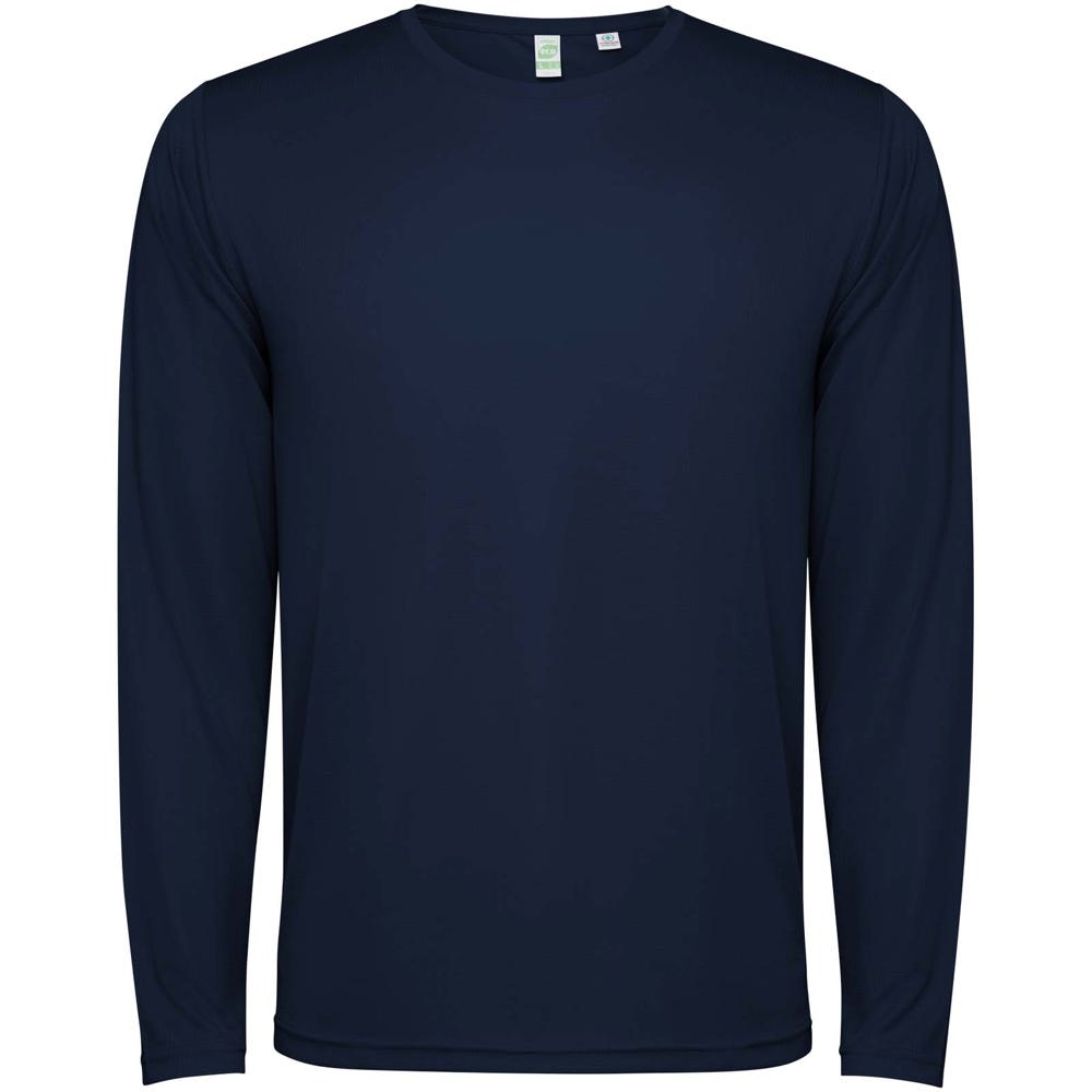 Estoril unisex T-shirt met lange mouwen - bedrukt of onbedrukt verkrijgbaar - Marineblauw