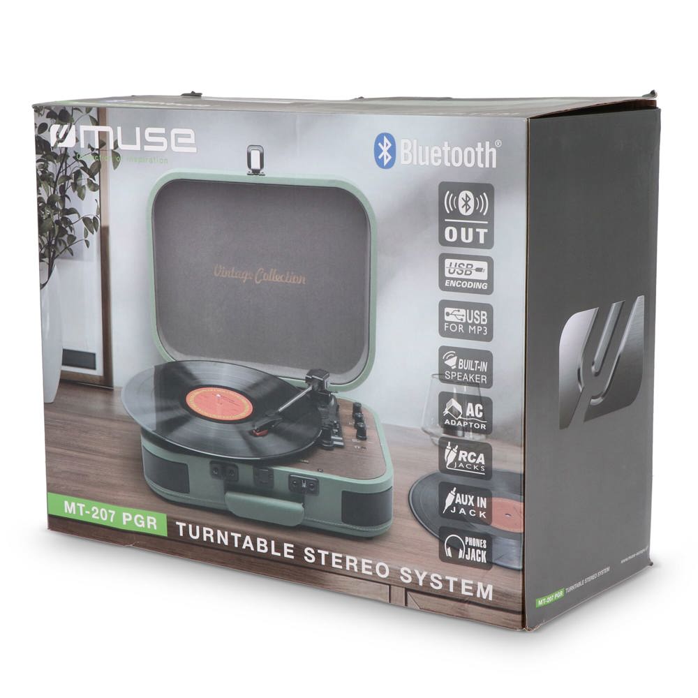 MT-207|Muse Vintage platenspeler met BT-out