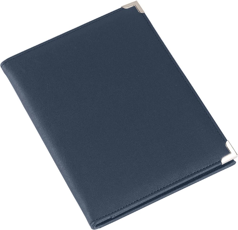 PU documentenmap Gia - bedrukt of onbedrukt verkrijgbaar - Blauw