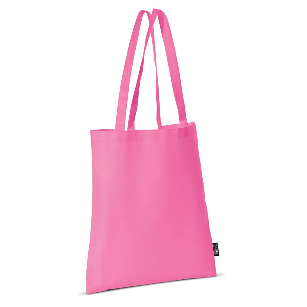 Schoudertas non-woven 75g/m² - bedrukt of onbedrukt verkrijgbaar - Roze
