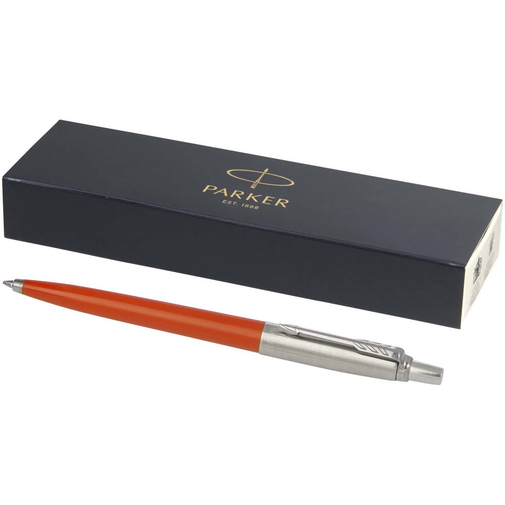 Parker Jotter gerecyclede balpen (blauwe inkt) - bedrukt of onbedrukt verkrijgbaar - oranje