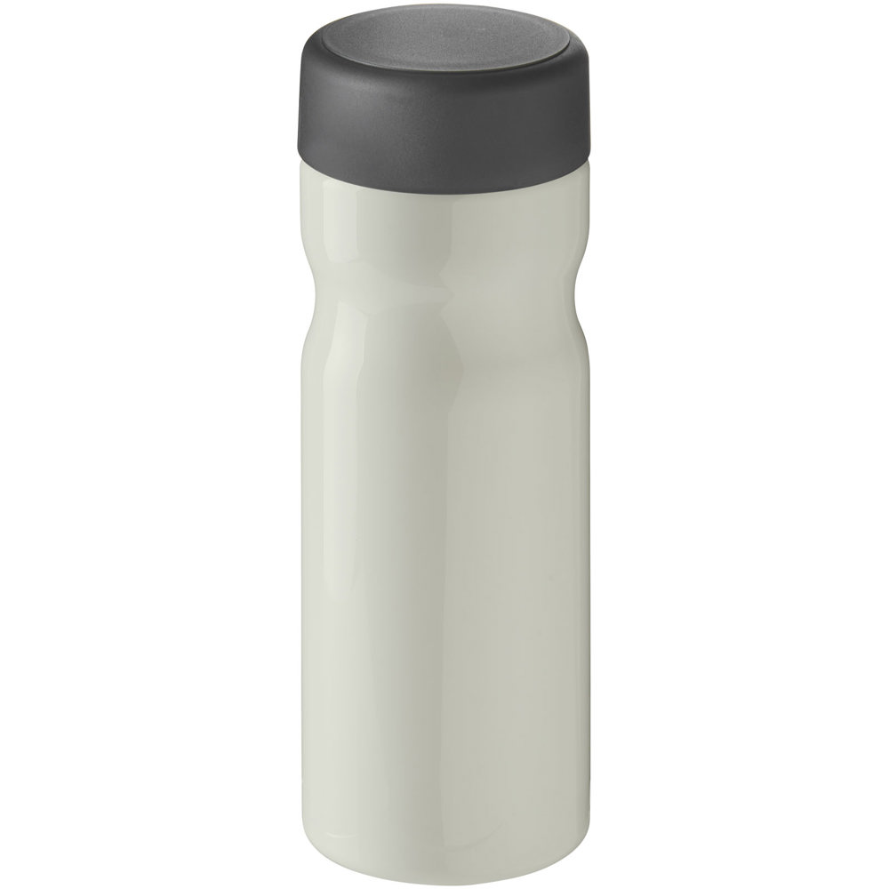H2O Active® Eco Base 650 ml sportfles - met logo of onbedrukt bestellen - Ivoorwit, Grijs