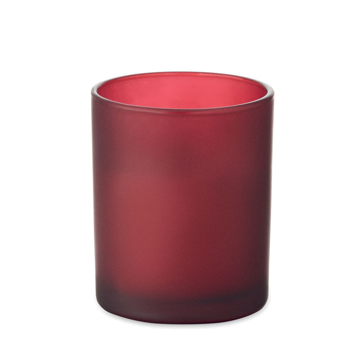 KIVAS WOOD - Plantaardige waskaars 80gr - kopen of bedrukken - bordeaux