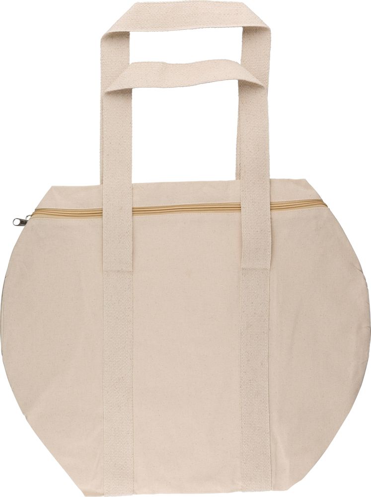 Katoen (180 gr/m²) sporttas Elora - met logo of onbedrukt bestellen - khaki (écru)