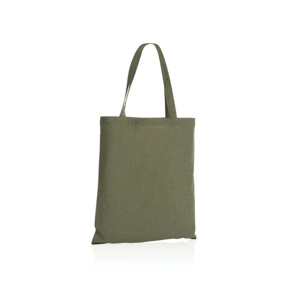 Impact AWARE™ gerecycled katoenen draagtas 145gsm - bedrukt of onbedrukt verkrijgbaar - groen (± PMS Green)