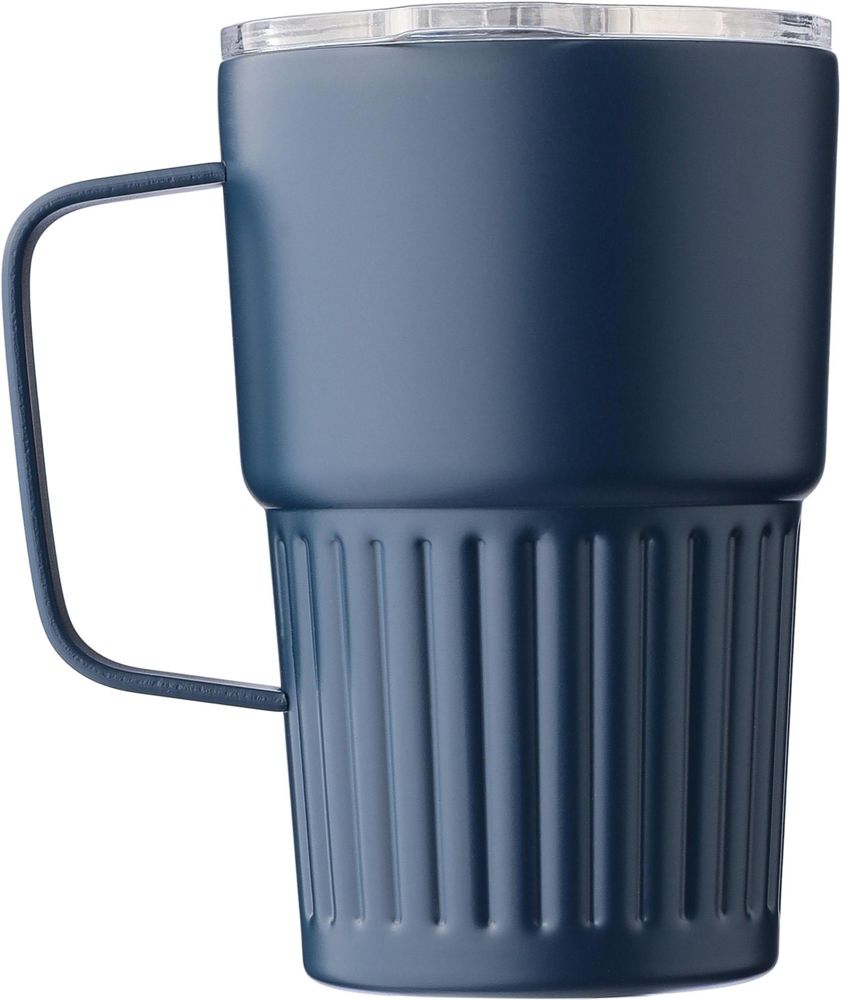 Gerecyclede roestvrijstalen dubbelwandige reismok (450 ml) Calo