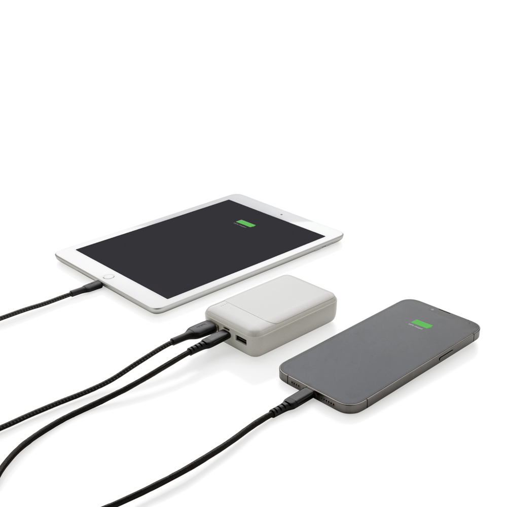 RCS standaard recycled plastic 10.000 mAh powerbank