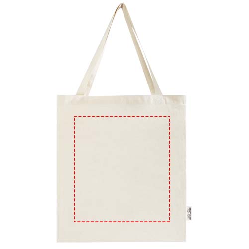 Madras draagtas van 140 g/m² GRS gerecycled katoen met 12L