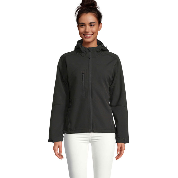 REPLAY WOMEN - REPLAY DAMES HOOD SOFTSHELL - kopen of bedrukken