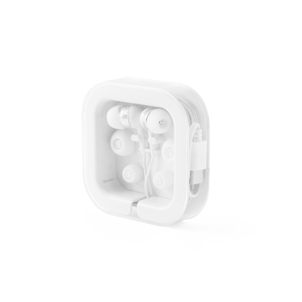 PRESLEY. Koptelefoon met 1.2 meter USB-C kabel en ingebouwde ABS microfoon - voor bedrijven en - Wit