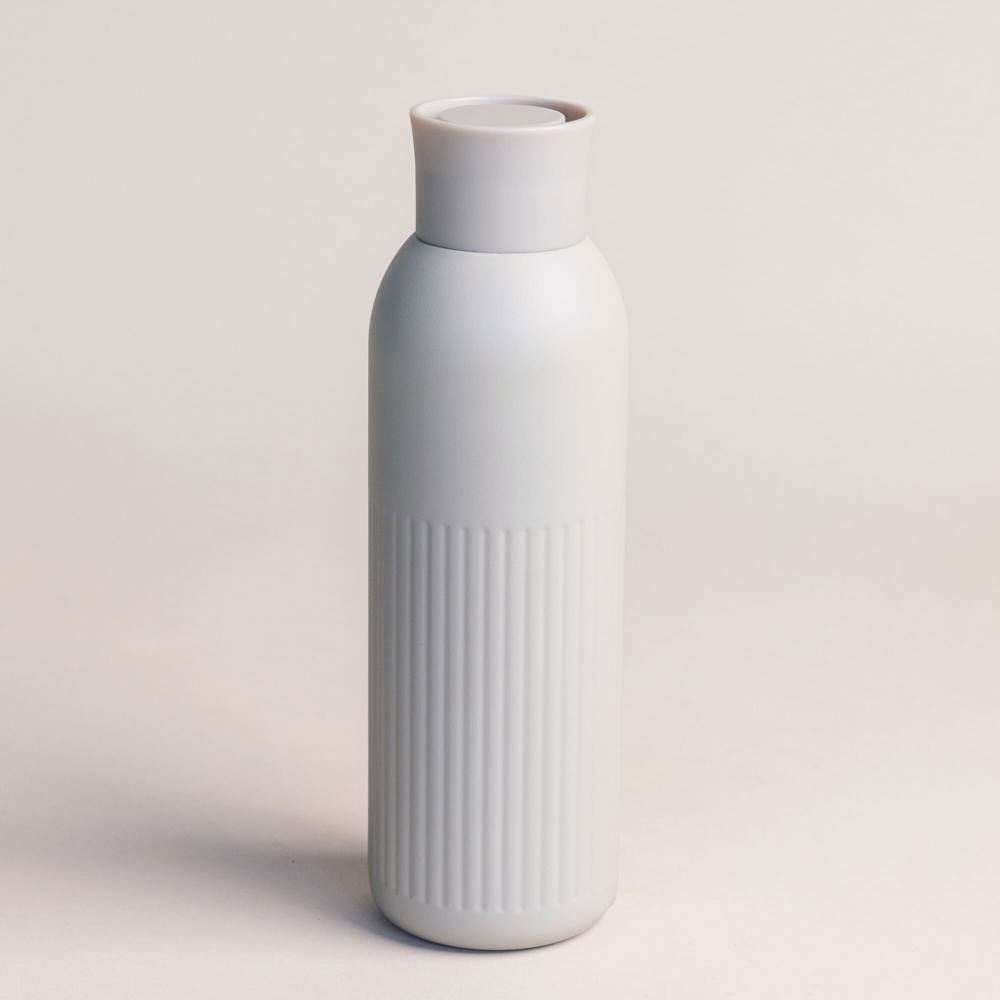 Sagaform Tekla Push stalen fles met druk dop gerecycled) 500 ml