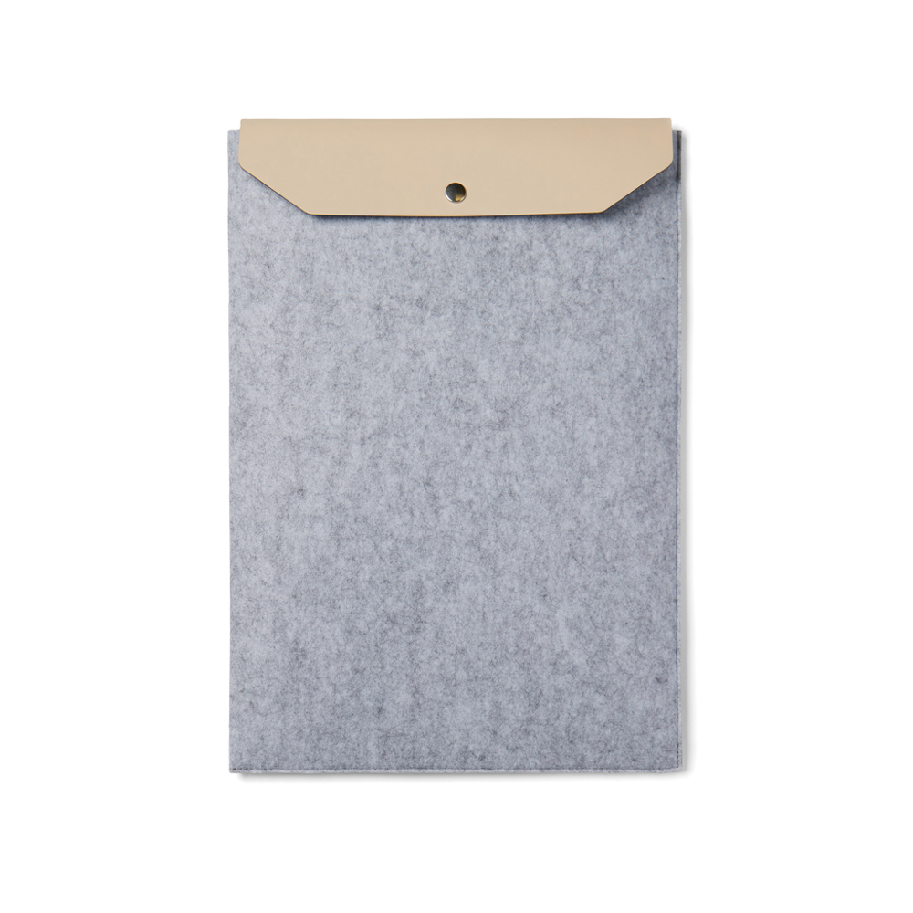 VINGA Albon GRS gerecycled vilt 15" laptophoes - met logo of onbedrukt bestellen - grijs (± PMS 429C)