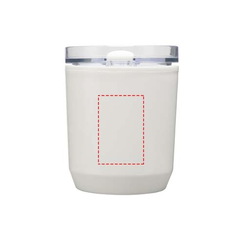 Hudson 180 ml dubbelwandige beker van gerecycled plastic