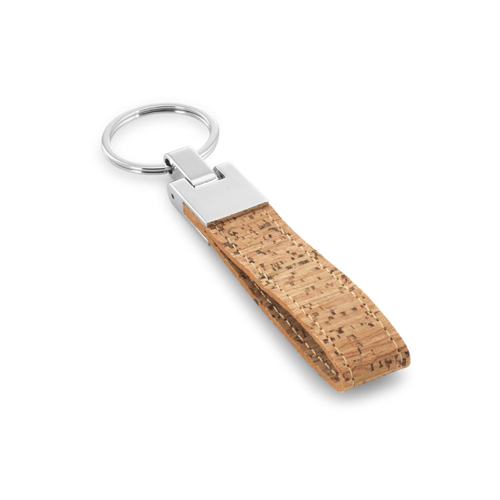 CORKS. Sleutelhanger van kurk en metaal