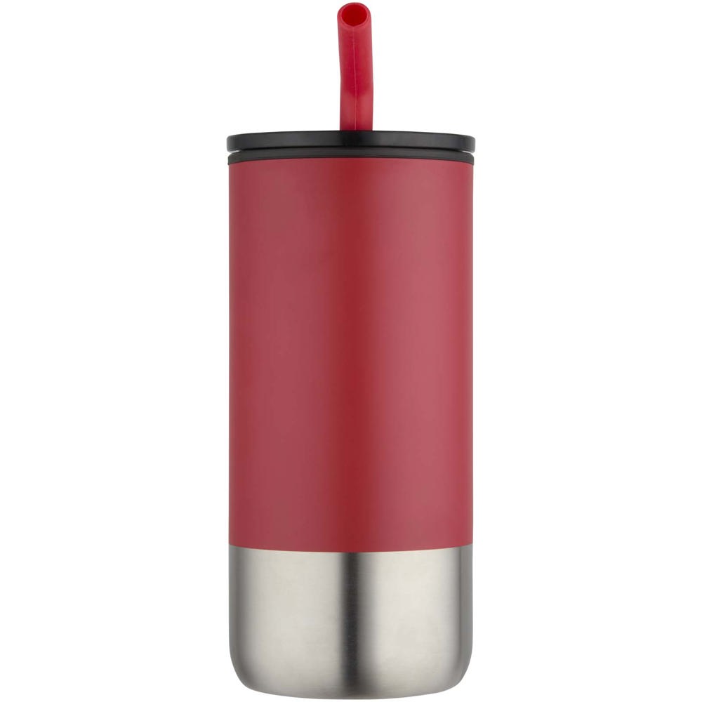 Grayson 480 ml RCS gerecycleerde geïsoleerde beker met rietje