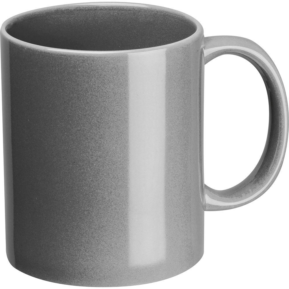 Koffiebeker van keramiek, 300 ml - kopen of bedrukken - zilvergrijs