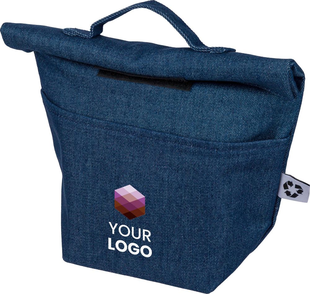Gerecycled denim roll-top koeltas Mira
