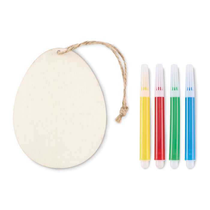 DREGG - Houten ei-schilder set