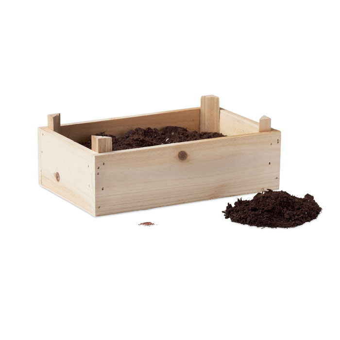 STRAWBERRY - Aardbeienpakket in houten krat