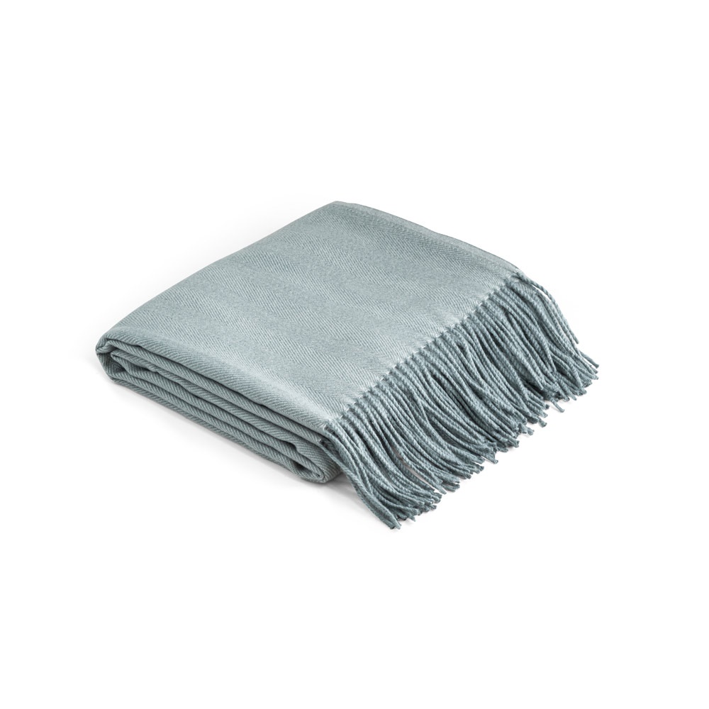 SMOOTH. 100% acryl deken met lint voor personalisatiekaart (270 g/m²) - bedrukt of onbedrukt verkrijgbaar - Grijs