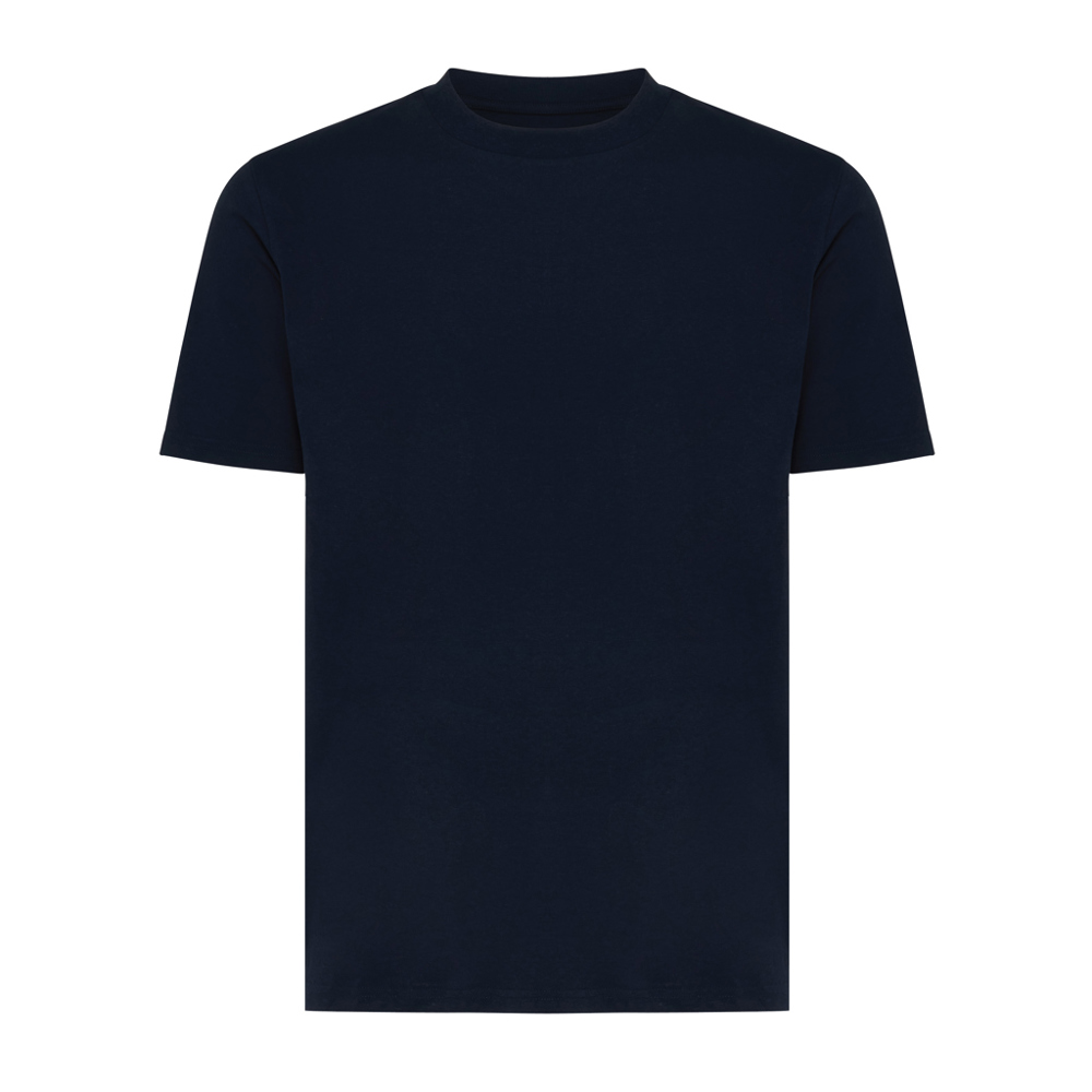 IQONIQ Sierra lichtgewicht gerecycled katoen t-shirt - voor bedrijven en relatiegeschenken - donkerblauw (± PMS 19-3923TCX)
