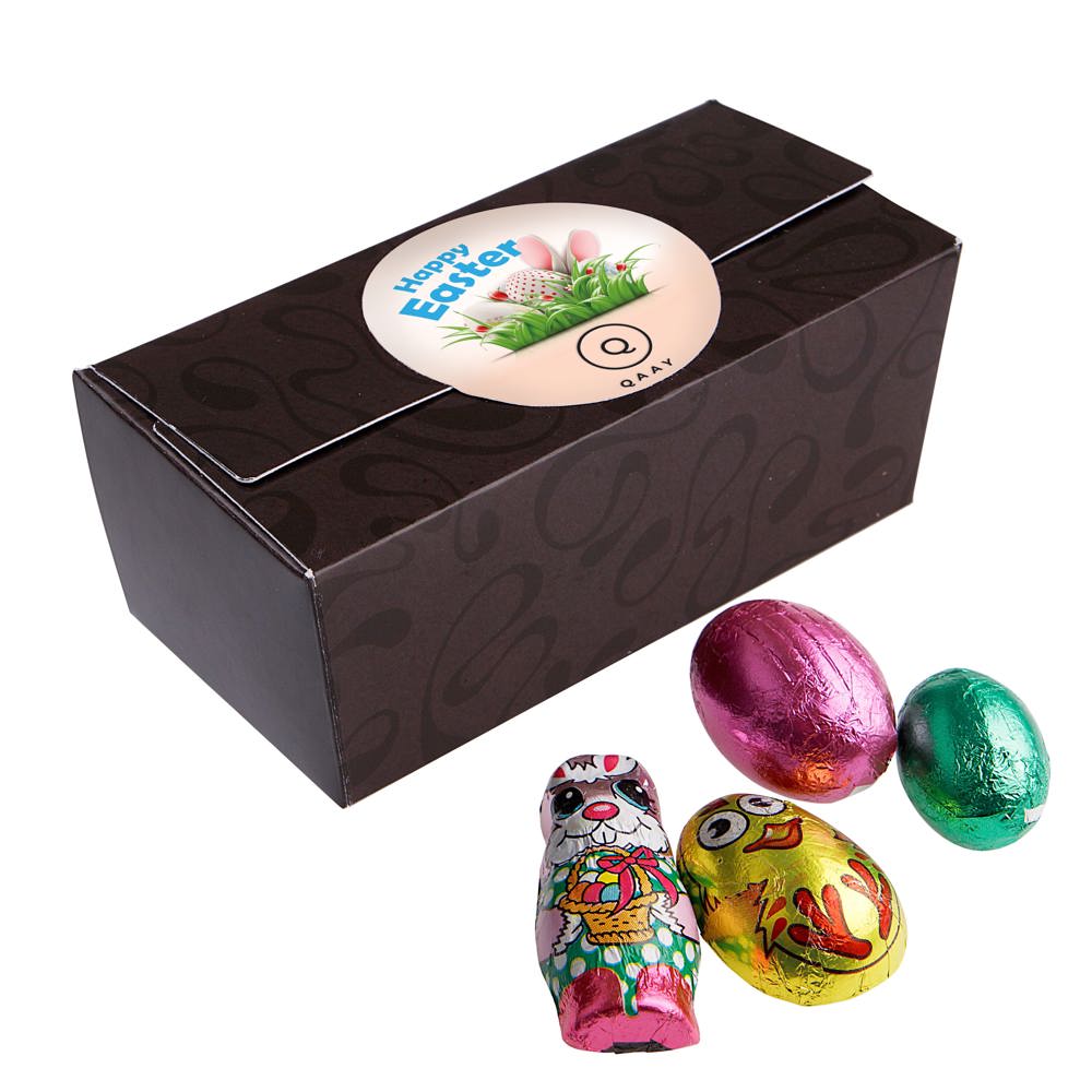 Standaard ballotin met Paas chocolade - met logo of onbedrukt bestellen - wit