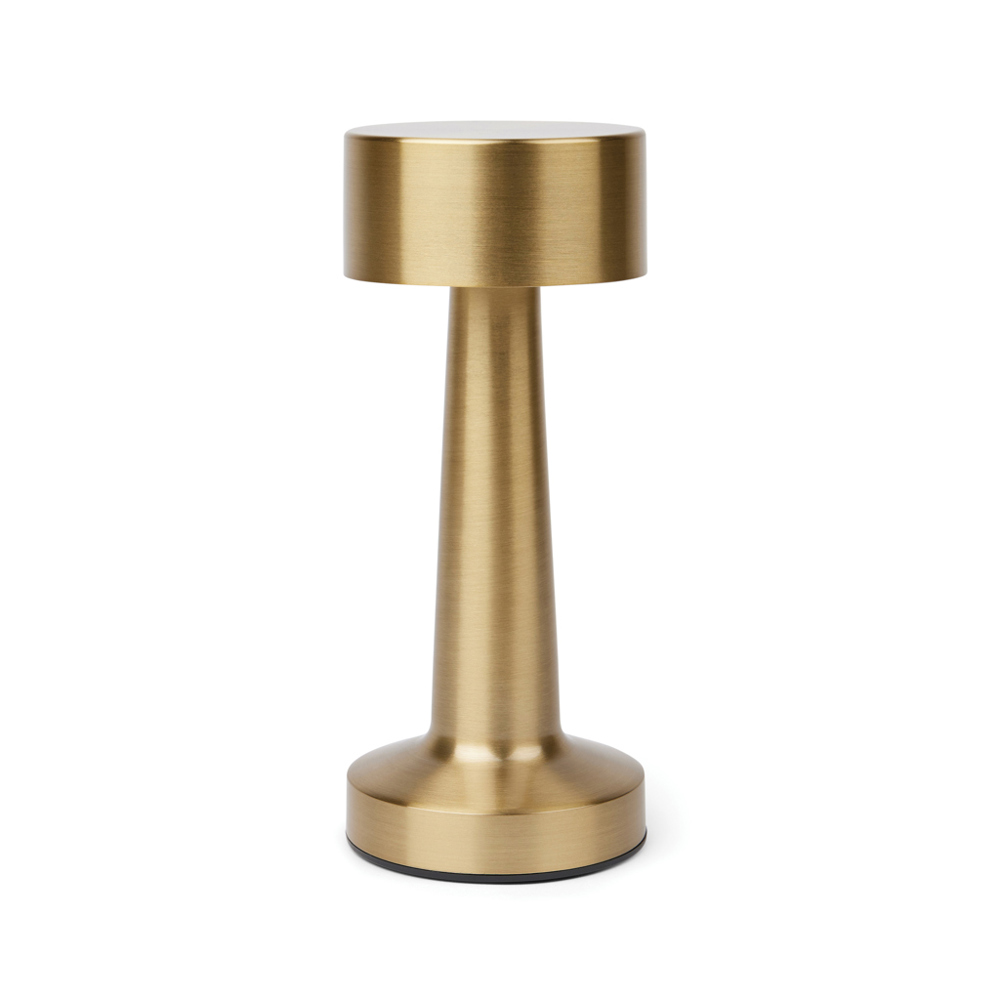 VINGA Maris RCS recycled ABS tafel lamp - met logo of onbedrukt bestellen - goudkleurig (± PMS 7506C)