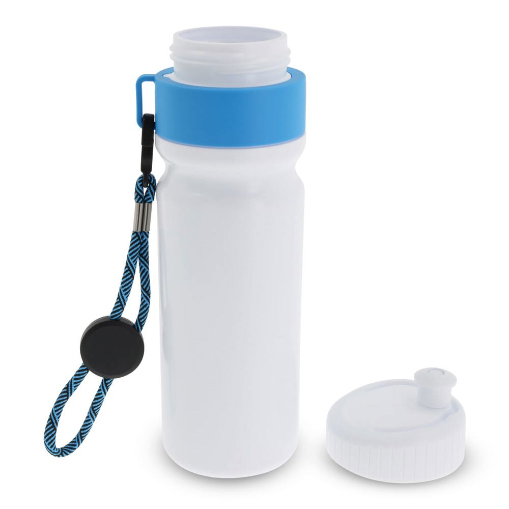 Sportbidon met rand en koord 750ml