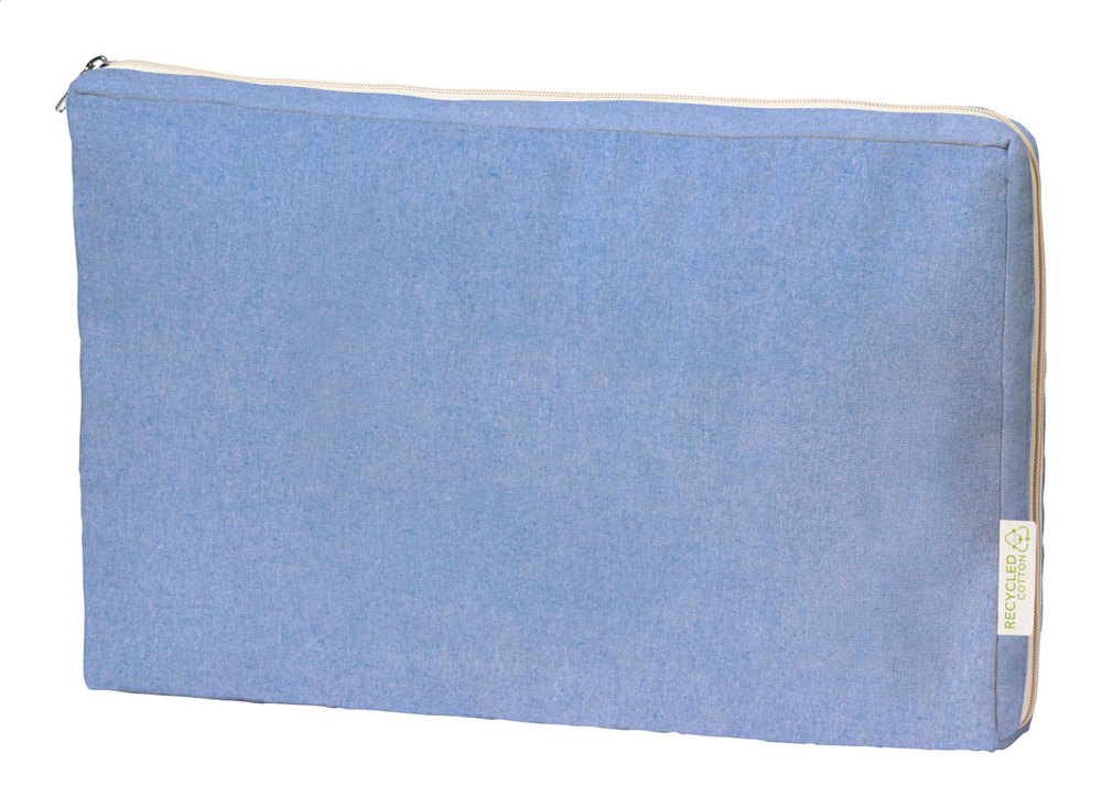 Jurne - katoenen laptoptas - bedrukt of onbedrukt verkrijgbaar - blauw