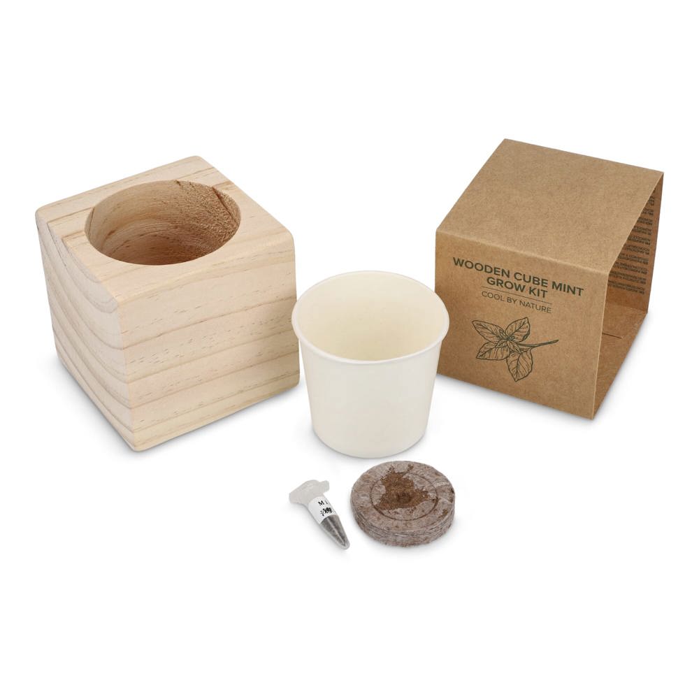 FSC Houten Plantenbak Set – Mint