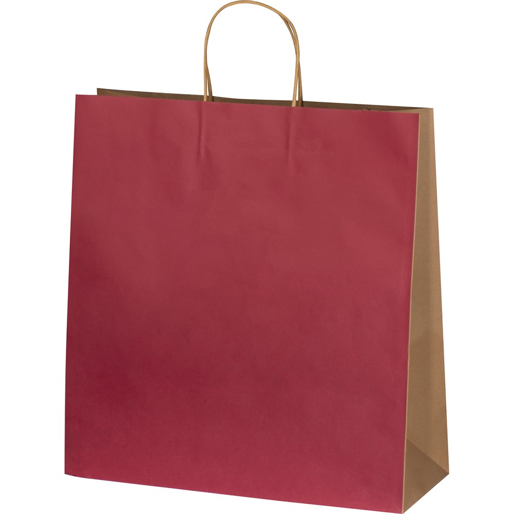 papieren tas, groot - kopen of bedrukken - bordeaux