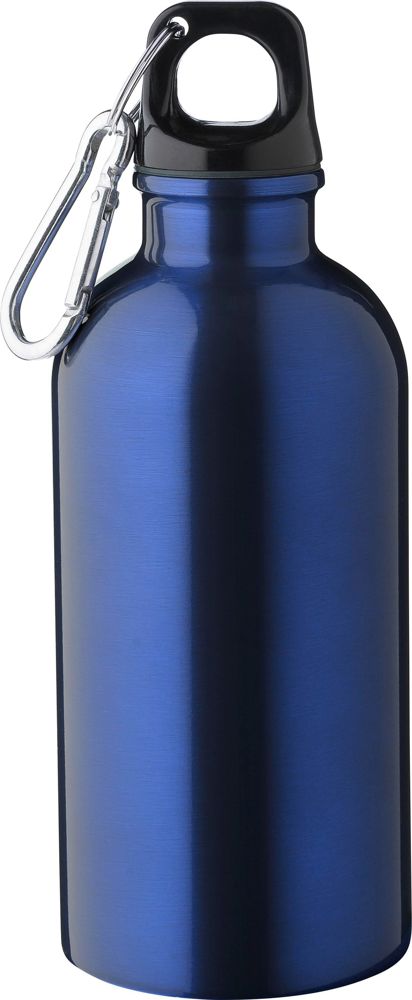 Gerecyclede roestvrijstalen enkelwandige fles (400 ml) Sable - voor bedrijven en relatiegeschenken - kobaltblauw