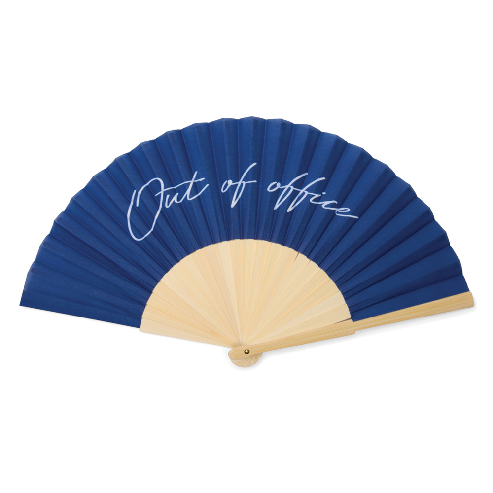 VINGA Out of office waaier - bedrukt of onbedrukt verkrijgbaar - donkerblauw, wit (± PMS 19-4027 TCX/ ± PMS White)