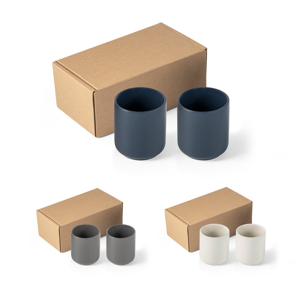 OWENS. Set van keramische kopjes 280 mL - voor bedrijven en relatiegeschenken