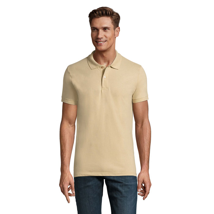 PERFECT MEN - PERFECT HEREN Polo 180g - voor bedrijven en relatiegeschenken - Sand