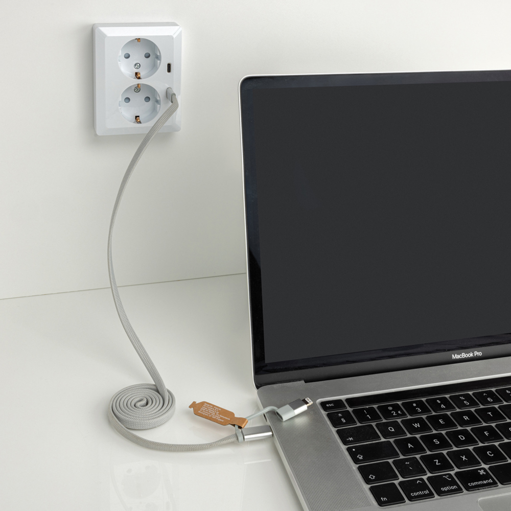 Arc Ultra-thin RCS recycled 60W 2 in 1 magnetische kabel