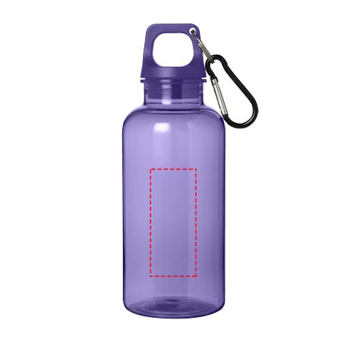 Oregon 400 ml waterfles van RCS-gecertificeerd gerecycled plastic met karabijnhaak