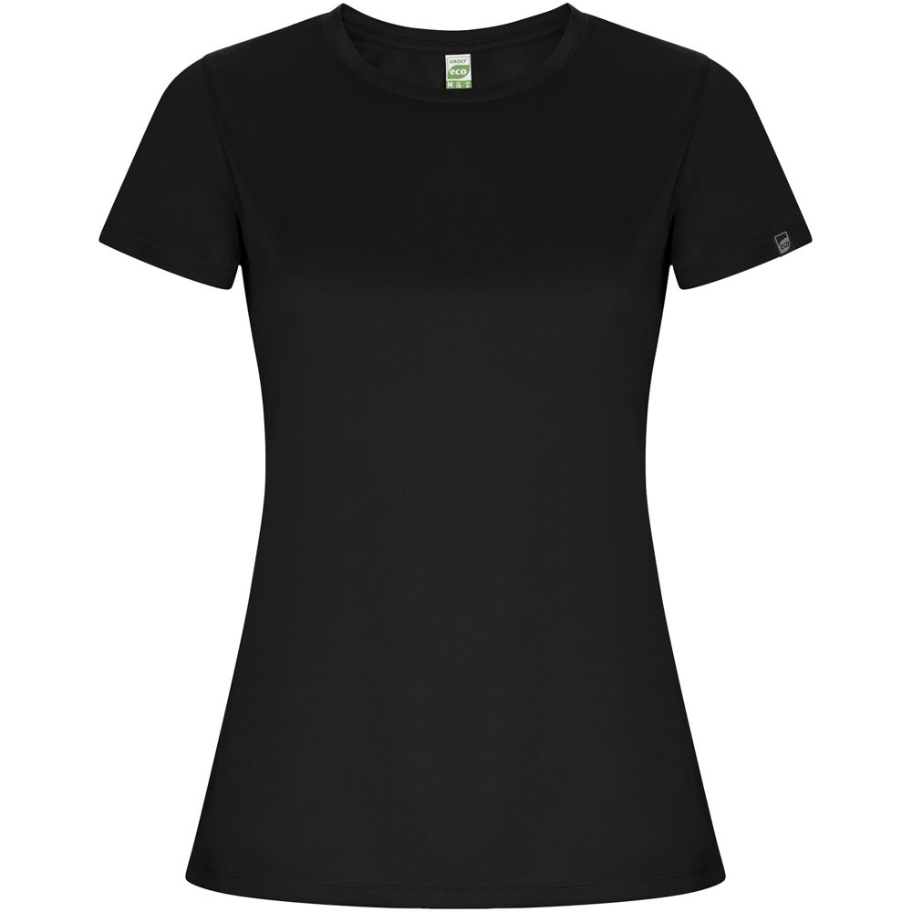 Imola sportshirt met korte mouwen voor dames - met logo of onbedrukt bestellen - zwart